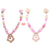 OOTDTY Crochet Elk Bunny Rattle Toys Wooden Baby Pram Clip Baby Gym Stroller Hanging Pendant Newborn Crib Mobile Rattle Toys