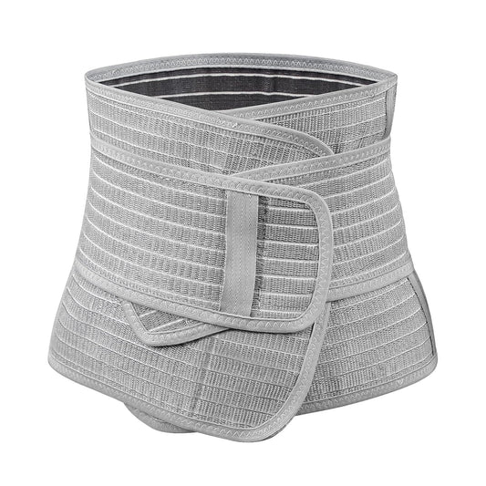Postpartum Belly Band, Postpartum Belly Wrap Back Support, Natural Delivery & C Section Recovery Band Waist Shaper, M Grey