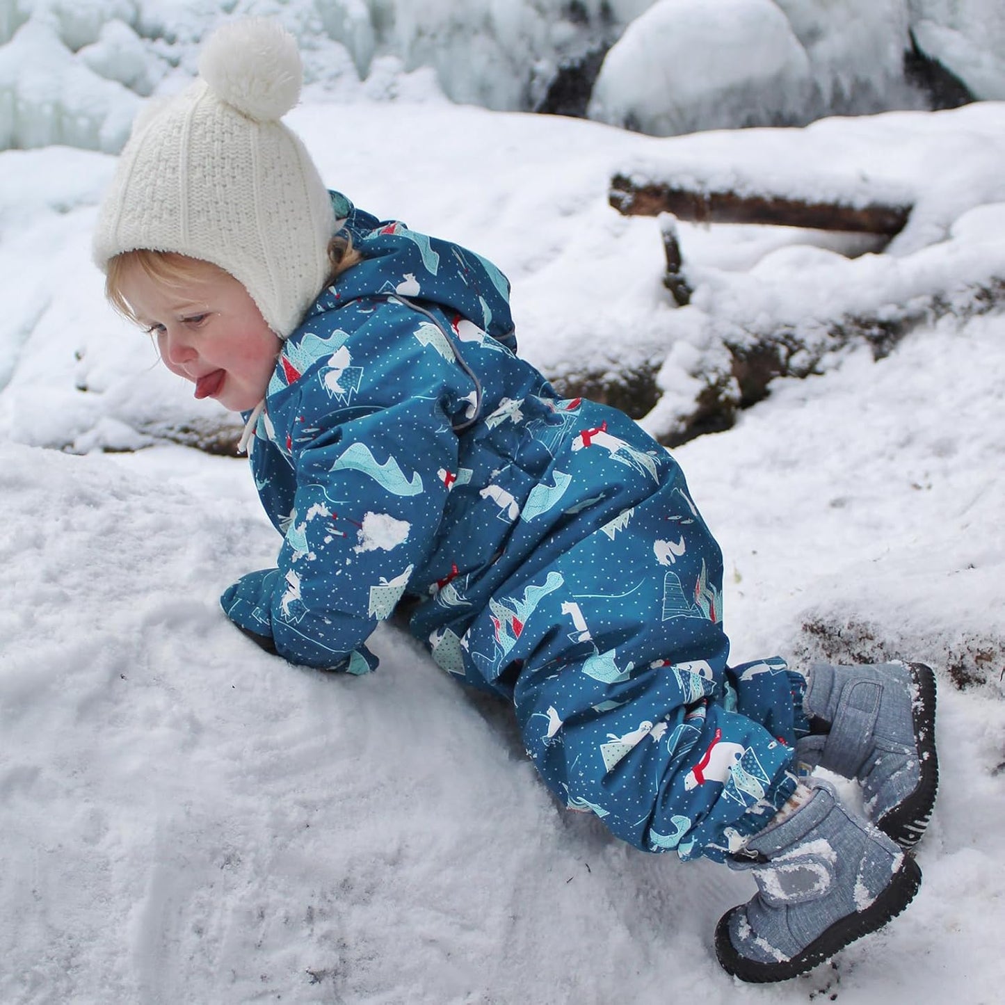 Water-Resistant Toasty-Dry Booties with Sherpa Lining for Toddlers