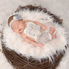 Newborn Photography Props Soft Baby Faux Fur Long Pile Blanket Background Kid Layer Cute Infant Photo Shoot Accessories