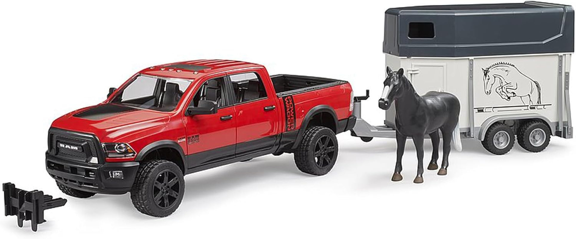02501 Ram 2500 Power Pick up Truck Wagon Horse Trailer & Horse Vehicle