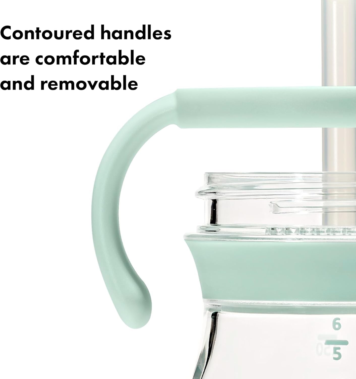 Tot - 6 Oz Transitions Straw Cup with Removable Handles - Spill-Proof Sippy Cup for Toddler from 4 Months and up - Opal - 63163900