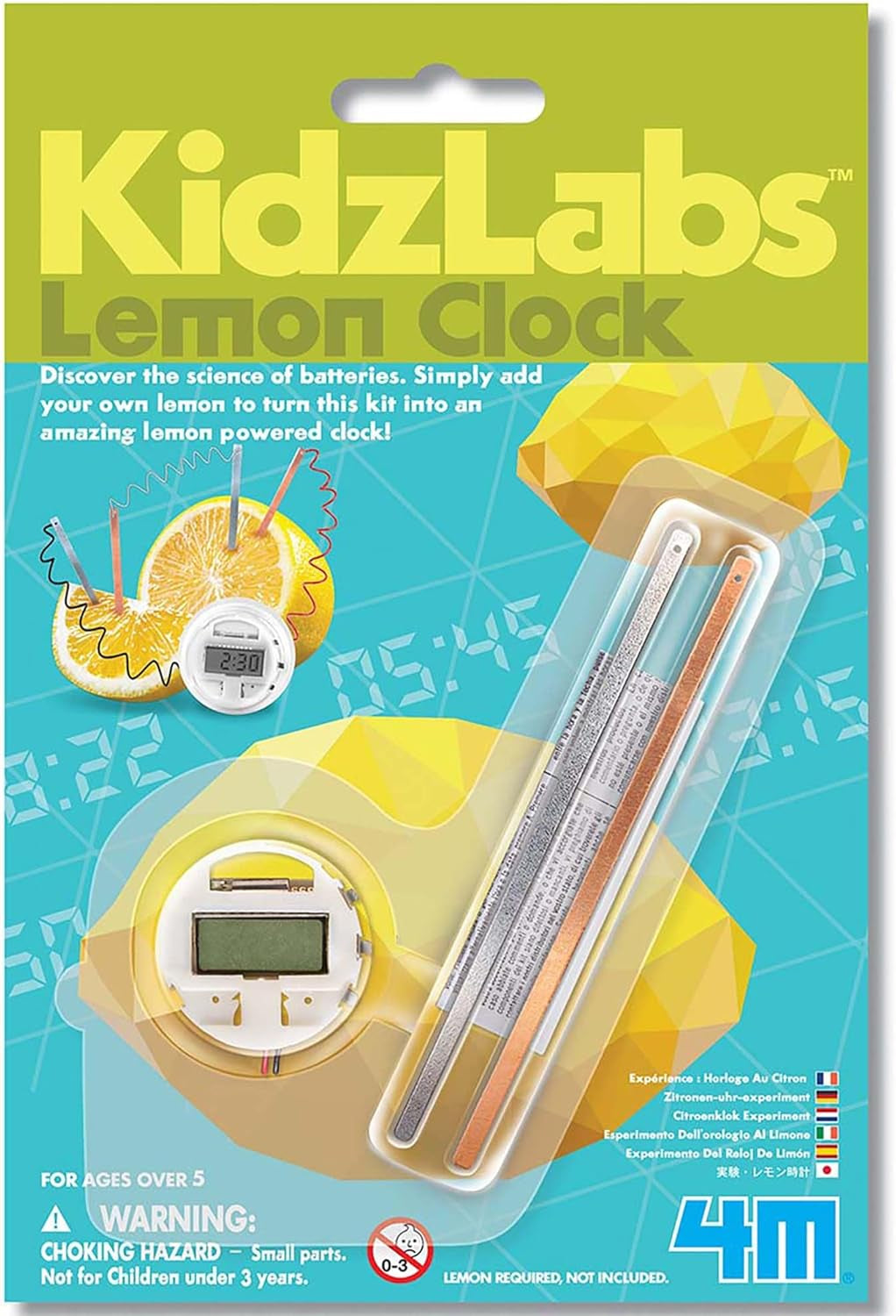 Great Gizmos  Kidz Labs Lemon Clock