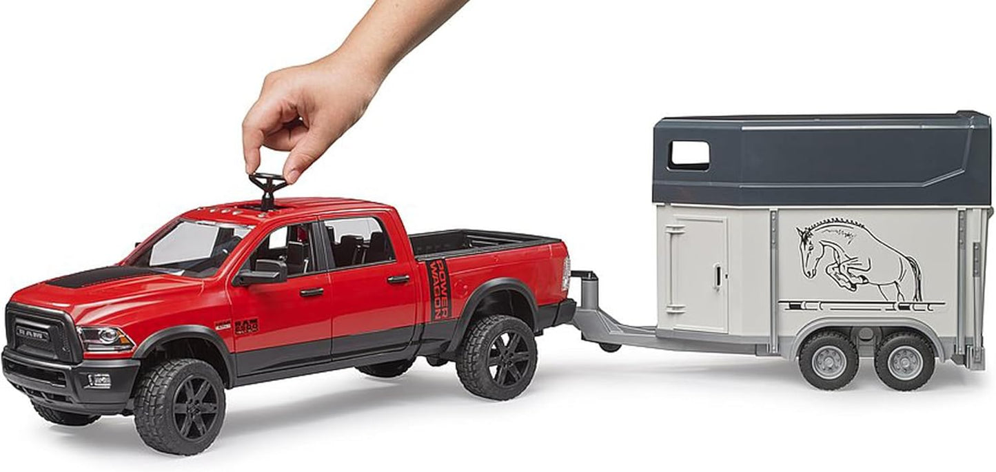 02501 Ram 2500 Power Pick up Truck Wagon Horse Trailer & Horse Vehicle