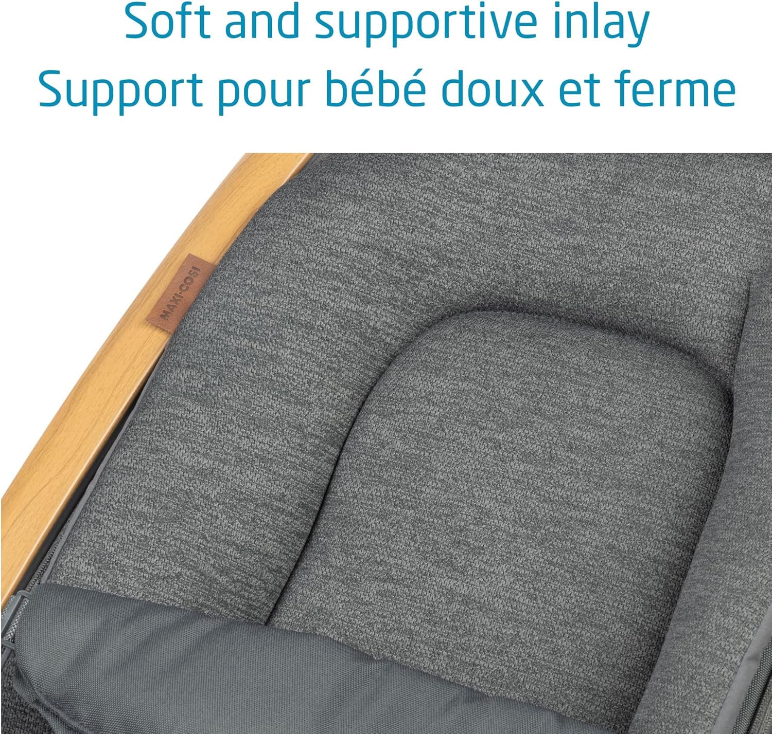 2-In-1 Kori Rocker, Folds Flat, Travel, Washable Fabrics, Classic Graphite