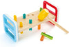 Rainbow Pounder| Pounding Bench Wooden Toy with Hammer, Multicolor