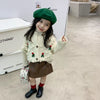 Autumn Winter New Baby Girl Skirt Brown Soft Leather Skirts Korean Children'S Skirt Falda Toddler Girl Fall Clothes