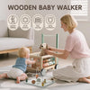 Joyreal Wooden Baby Walker - 9-In-1 Baby Push Walker with Activity Cube, Push Activity Walker for Boys and Girls, Sit-To-Stand Learning Walker Activity Center, Speed & Height Adjustable