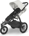 Ridge Jogging Stroller/Durable Performance Jogger with Never-Flat Tires/Built for Walking, Running, Hiking/Water Bottle Holder and Basket Cover Included/Bryce (White/Carbon Frame)