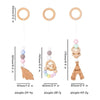 1Set Play Gym Frame Baby Activity Wooden Fitness Frames Play Gym Mobile Baby Room Decoration Newborn Baby Accessories Rattle Toy