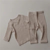 Children'S Pajamas Set Baby Suit Kids Clothes Toddler Boy Girl Soft Cotton Tops Shirts + Pants Set Autumn Winter Home Wear 0-6Y