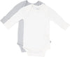 Bodysuits Long Sleeve, Rayon Made from Bamboo, 2-Pack