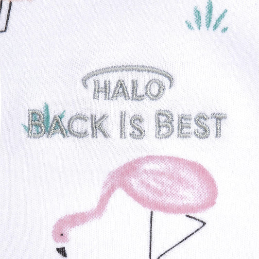100% Cotton Sleepsack Swaddle, 3-Way Adjustable Wearable Blanket, TOG 1.5, Flamingos, Newborn (Pack of 1)