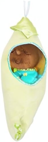 Snuggle Pod Sweet Pea Brown First Baby Doll with Cozy Sleep Sack for Ages 6 Months and Up