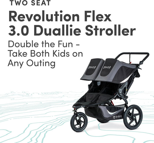 Revolution Flex 3.0 Duallie Jogging Stroller, Graphite Black