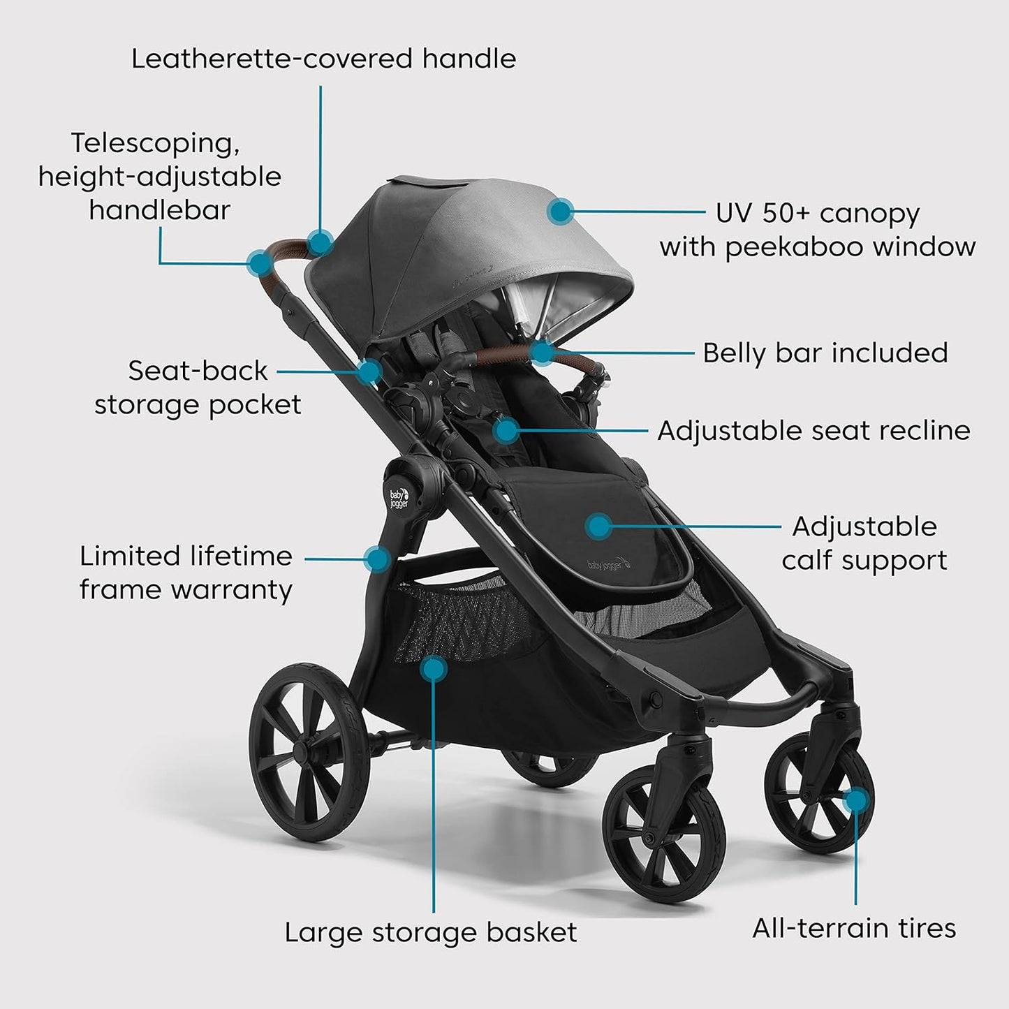 City Select2 Eco Stroller - Frosted Ivory