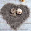 Newborn Photography Props Soft Baby Faux Fur Long Pile Blanket Background Kid Layer Cute Infant Photo Shoot Accessories