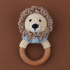 BPA Free Baby Wooden Teether Crochet Cartoon Baby Rattle Toys Wooden Ring Rodent Toys Mobile Gym Kids Newborn Educational Toys
