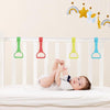 8Pcs Baby Pull Ring - Baby Walking Exercise Assist Ring - Baby Crib Stand Ring - Baby Crib Pull Ring - Baby Crib Hanging Ring - Baby Toddler (4 Colors)