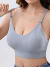 Maternity Solid Color Seamless Nursing Bra, Soft Supportive Detachable Chest Pad Maternity Bra, Maternity Underwear for All Seasons, Breathable Underwear, Pregnancy Maternity Bra, Maternity Clothes