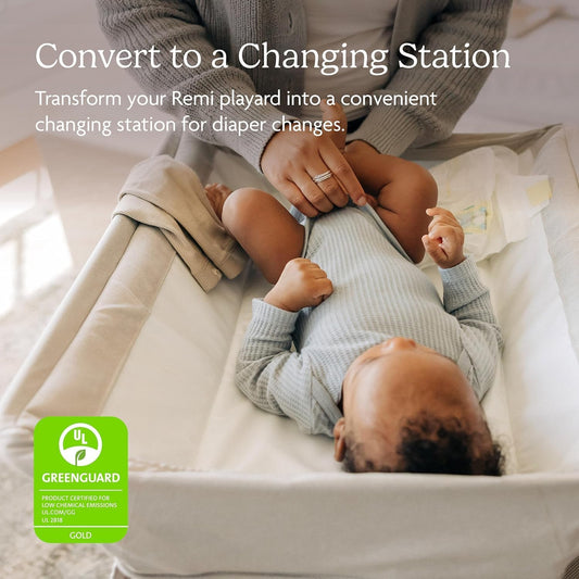 Remi Changing Station/Wipeable Surface/Simple Attachment and Storage/Jake (Charcoal)