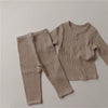 Children'S Pajamas Set Baby Suit Kids Clothes Toddler Boy Girl Soft Cotton Tops Shirts + Pants Set Autumn Winter Home Wear 0-6Y