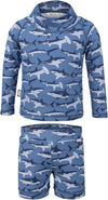 Long Sleeve 2-Pc UV Swim-Suit Set with Shorts (Baby, Toddler, Kids)