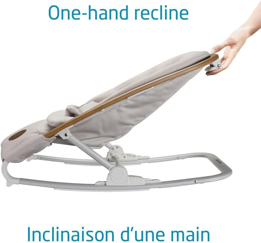 2-In-1 Kori Rocker, Folds Flat, Travel, Washable Fabrics, Sand Horizon