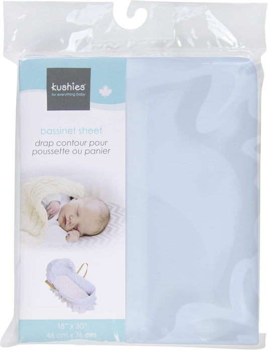 S335-BLU Fitted Bassinet Sheet, Blue