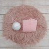 Newborn Photography Props Soft Baby Faux Fur Long Pile Blanket Background Kid Layer Cute Infant Photo Shoot Accessories