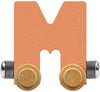 Nametrain Pastel Letter Car M - Made in USA (Orange)