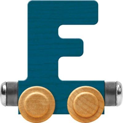 Nametrain Bright Letter Car F - Made in USA (Blue)
