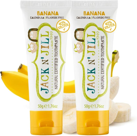 Natural Toothpaste, Banana, 1.76Oz (Pack of 2)