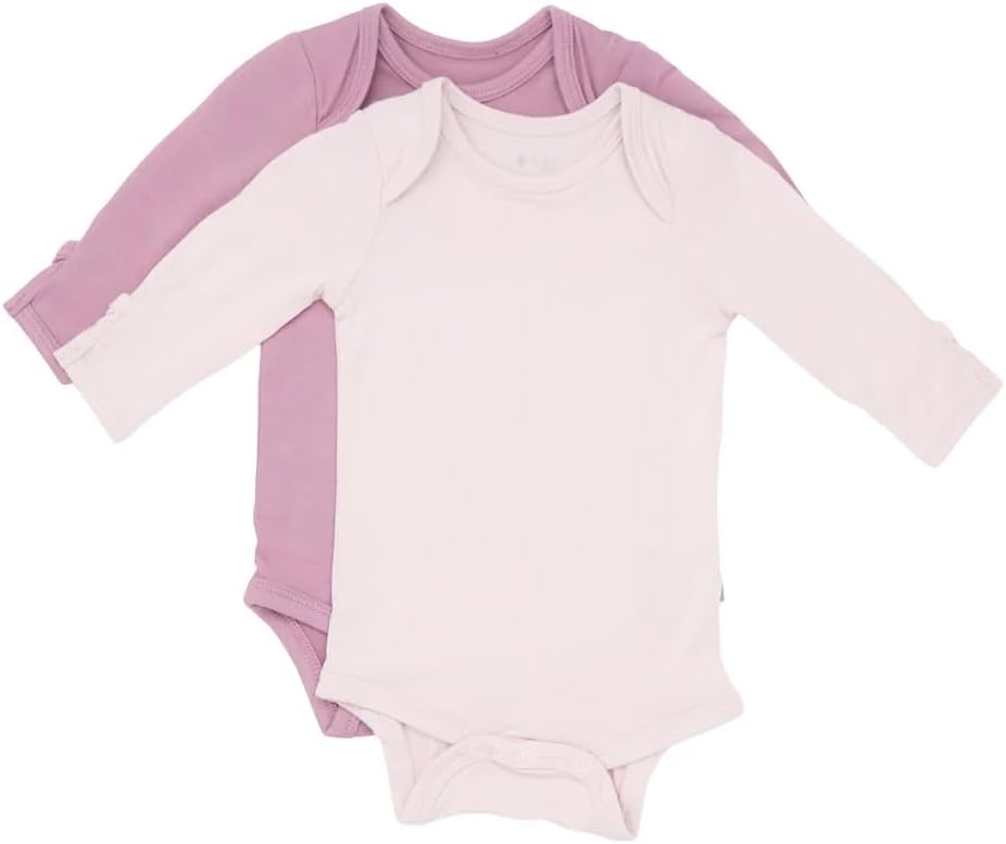 Bodysuits Long Sleeve, Rayon Made from Bamboo, 2-Pack