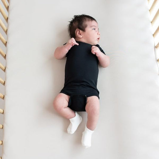 Soft Bamboo Rayon Short Sleeve Bodysuits Available in a Rainbow of Colours