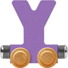 Nametrain Pastel Letter Car Y - Made in USA (Lavender)
