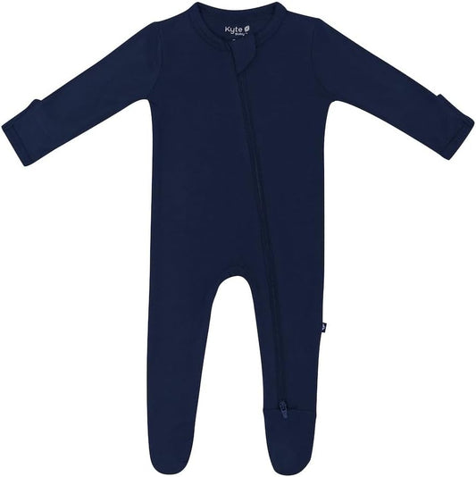 Footies - Baby Pajama Suit with Zipper Closure, Soft Rayon Made from Bamboo