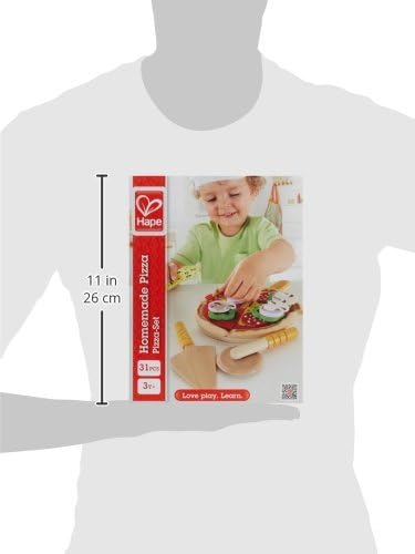 Homemade Wooden Pizza Play Kitchen Food Set and Accessories