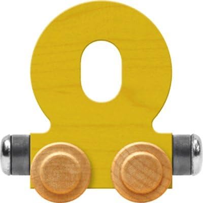 Nametrain Bright Letter Car O - Made in USA (Yellow)