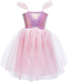 32365, Sequins Princess Dress, Silver, US Size 5-6