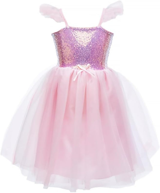 32365, Sequins Princess Dress, Silver, US Size 5-6