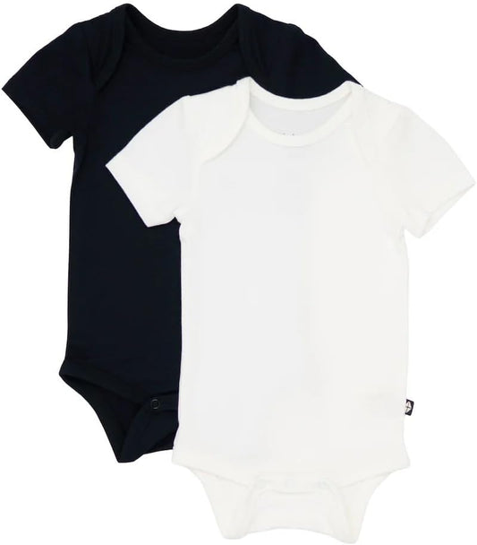 Bodysuit – Unisex Bodysuits - Short Sleeve Baby Bodysuits Made from Bamboo Rayon Material, 2-Pack