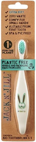 Bio Toothbrush (TM) Compostable & Biodegradable Handle BUNNY