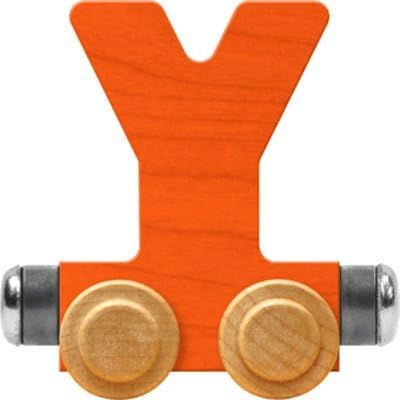 Nametrain Bright Letter Car Y - Made in USA (Orange)
