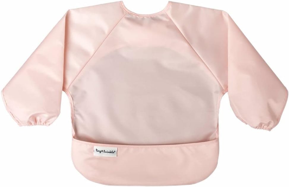 Mess Proof Baby Bib, 2 Pack Long Sleeve Bib Outfit, Waterproof Bibs for Toddlers, Machine Washable, Tug Proof