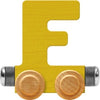 Nametrain Bright Letter Car F - Made in USA (Yellow)