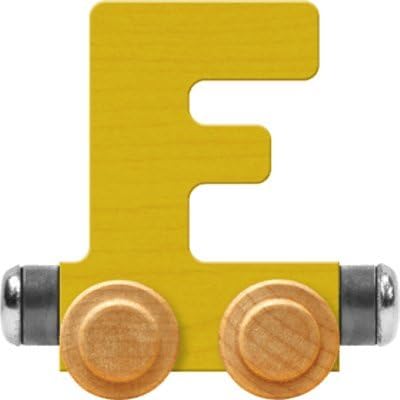 Nametrain Bright Letter Car F - Made in USA (Yellow)