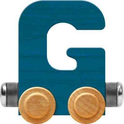 Nametrain Bright Letter Car G - Made in USA (Blue)