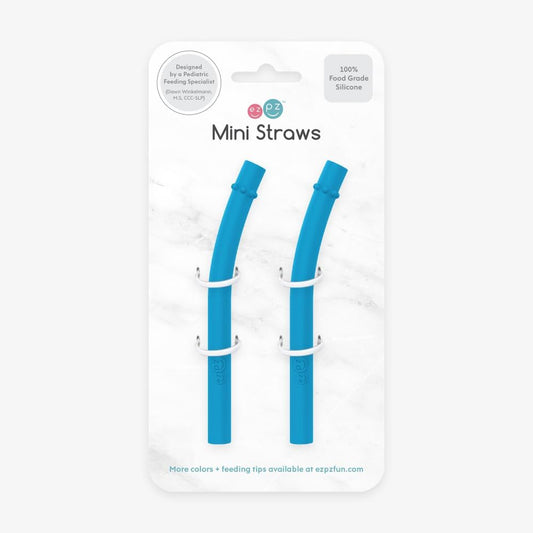 Mini Cup + Straw Training System Straw Replacement 2-Pack (Blue)