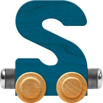 Nametrain Bright Letter Car S - Made in USA (Blue)